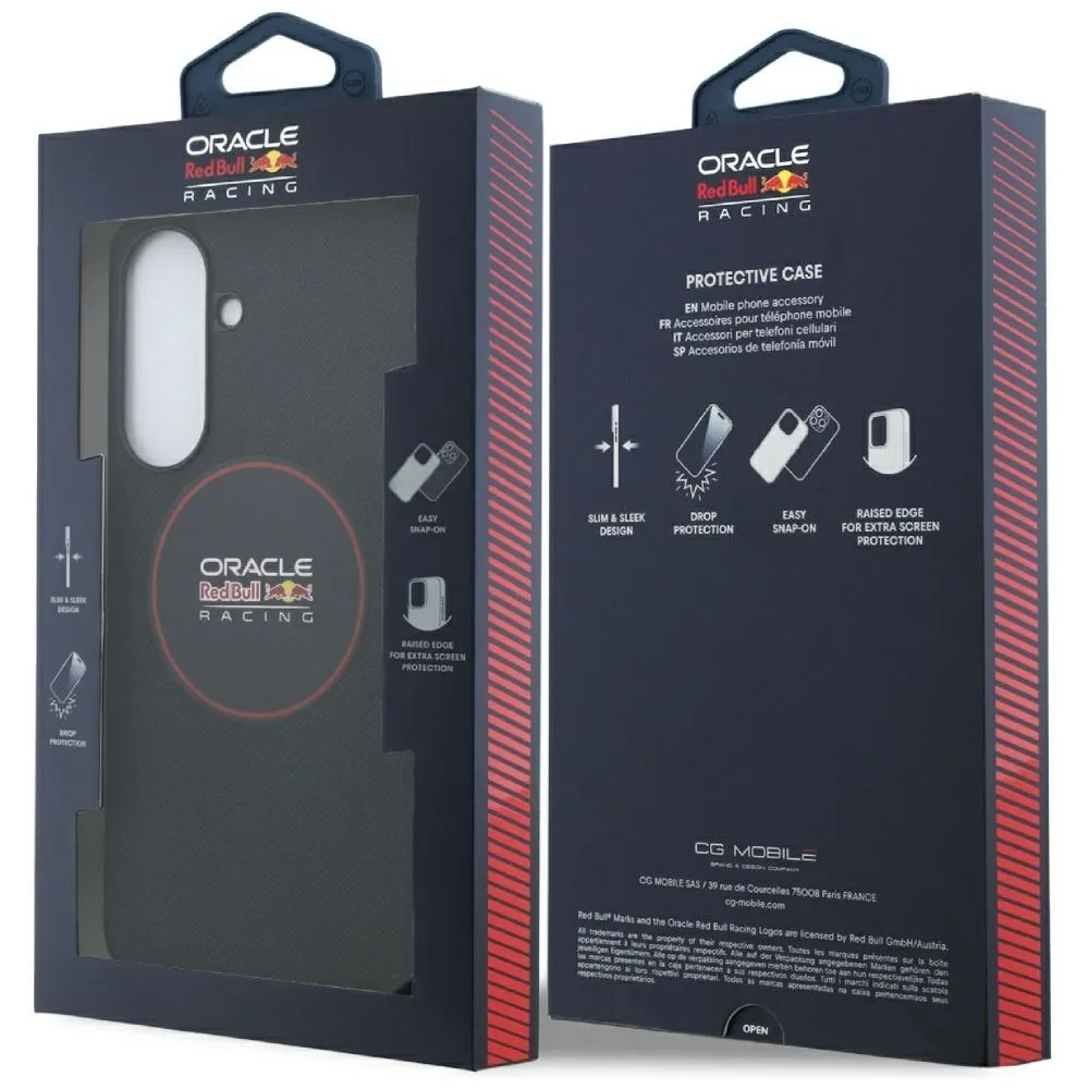 RED BULL case passend für SAMSUNG A57 RBHCA5724PUILVR (Meshed PU Red Ring & Metal Buttons) navy