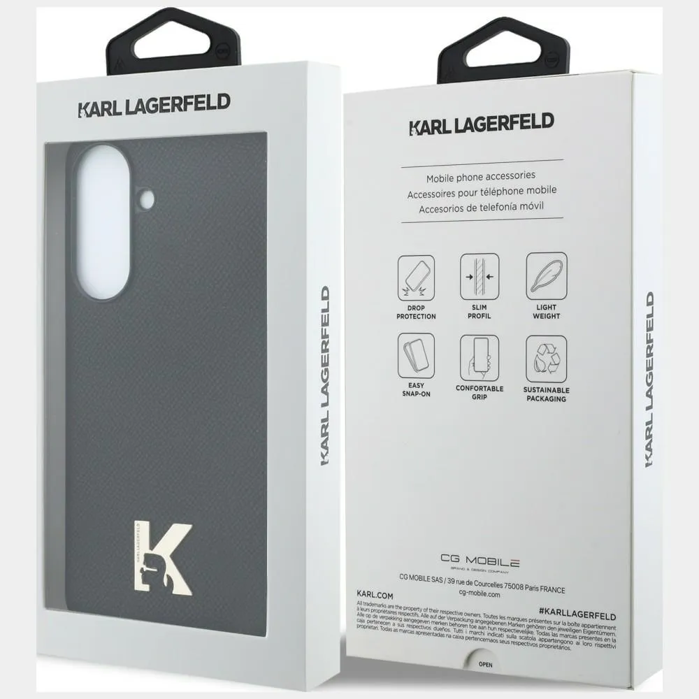 KARL LAGERFELD case passend für SAMSUNG A37 KLHCSA375PGFKHGK (PU W/ KHEAD LOGO BLACK ) black