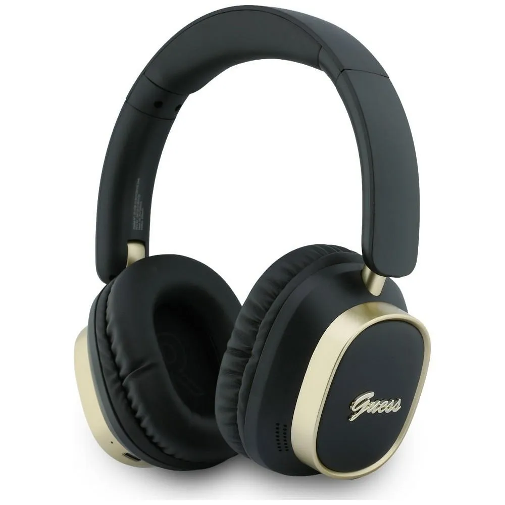 Wireless headphones Guess ENC Rectangle Metal Script black