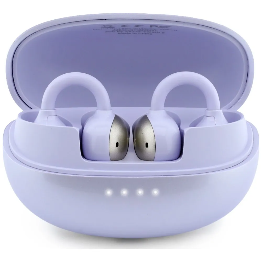 Wireless earphones OWS Guess Metalic Finish Electropated Parts Classic Logo purple