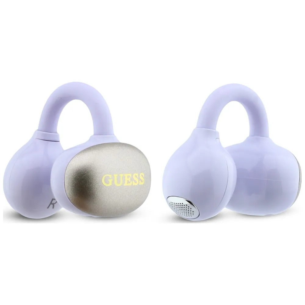 Wireless earphones OWS Guess Metalic Finish Electropated Parts Classic Logo purple