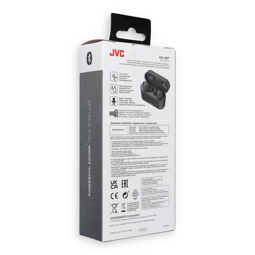 Wireless earphones JVC HAA9TBE black