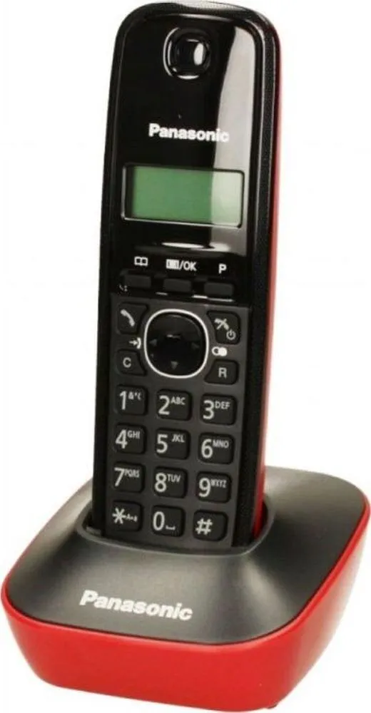 Cordless phone PANASONIC KX-TG1611SPR red