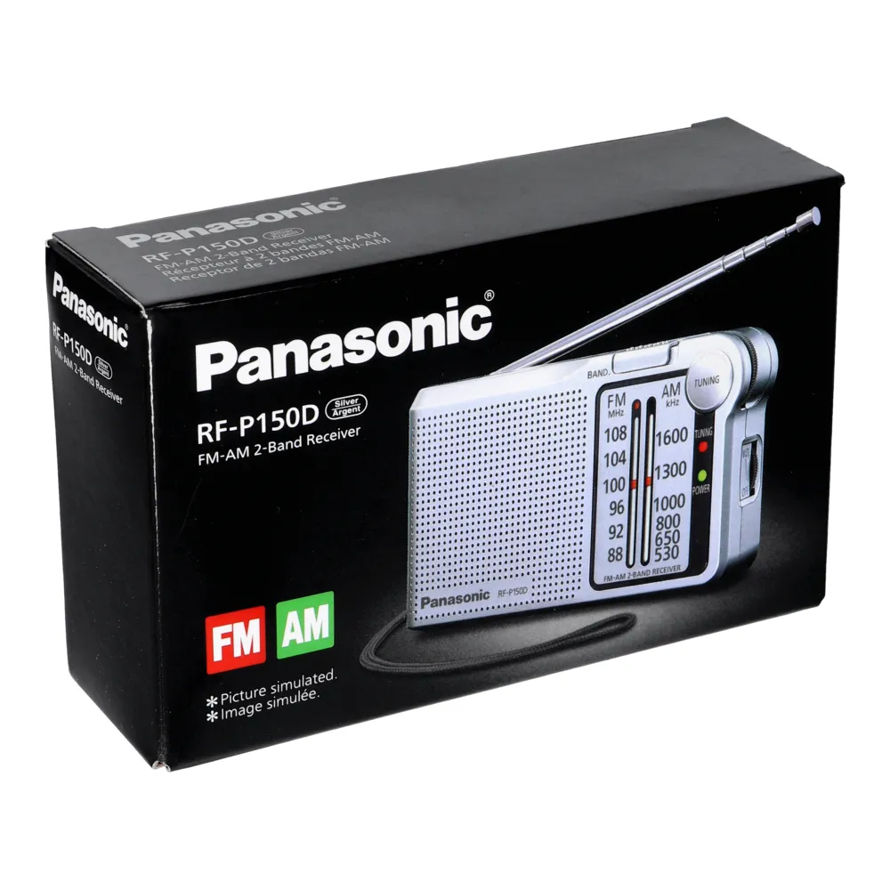 PANASONIC RF-P150DEG-S Silver pocket radio, TV-AFC silver