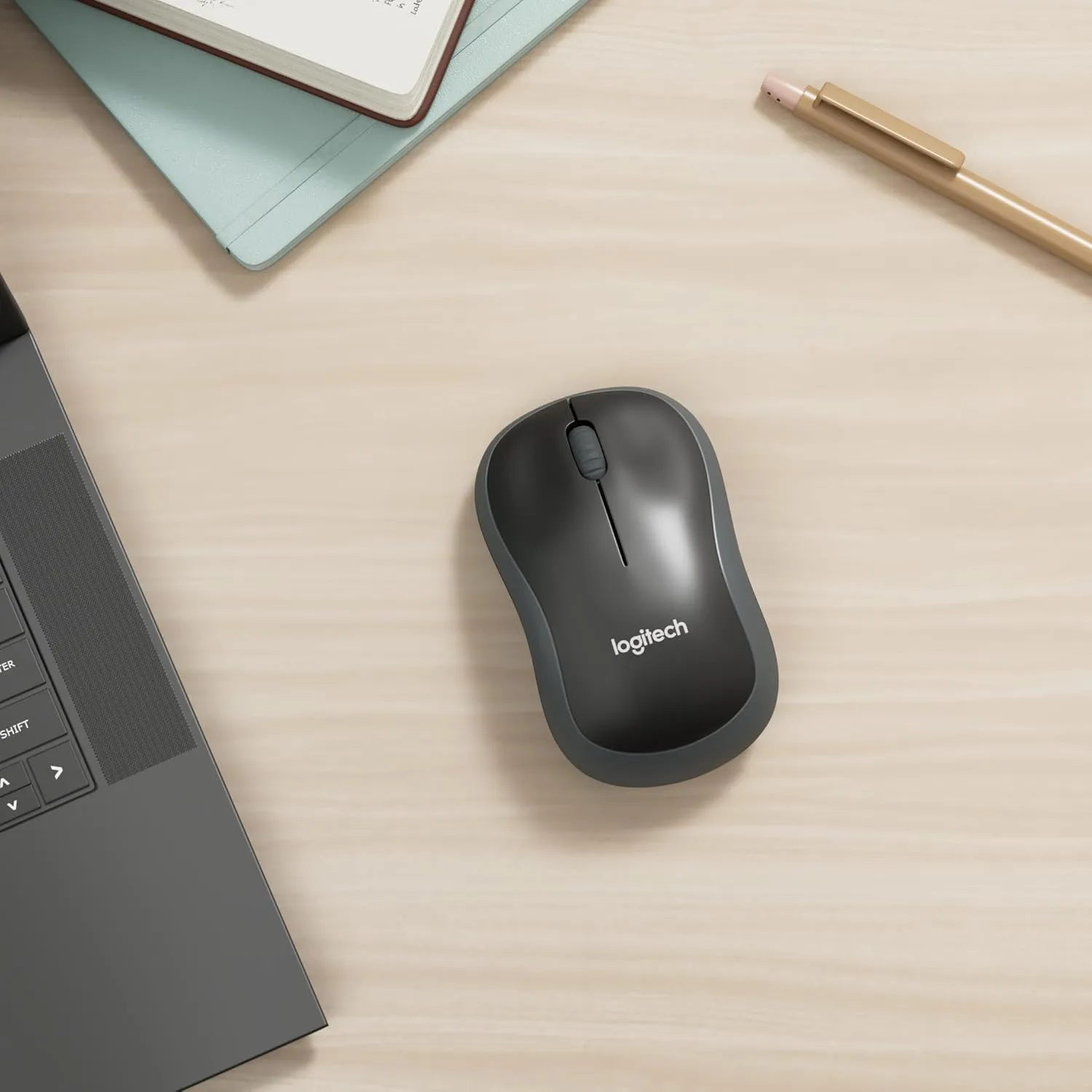 Wireless mouse Logitech 2,4G 1000 dpi M185 gray