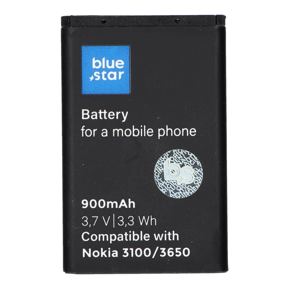 AKKU passend für Nokia 3100/3650/6230/3110 CLASSIC 900m/Ah Li-Ion BLUE STAR