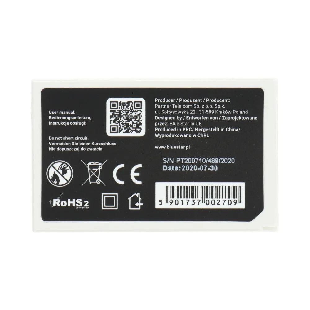 AKKU passend für Nokia 6610/3200/7250 900m/Ah Li-Ion BLUE STAR
