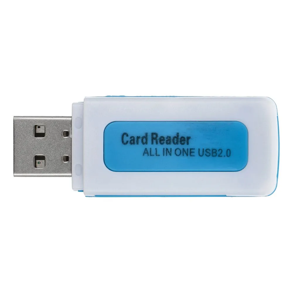 Memory Card Reader BLAU SDHC/SD / MMC / RS-MMC / Mini-SD(adapter) / Micro SD(adapter) / TF(adapter) / XD / MS / MS DUO / MS PRO DUO 2.0