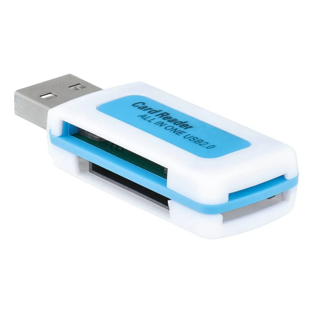 Memory Card Reader BLAU SDHC/SD / MMC / RS-MMC / Mini-SD(adapter) / Micro SD(adapter) / TF(adapter) / XD / MS / MS DUO / MS PRO DUO 2.0