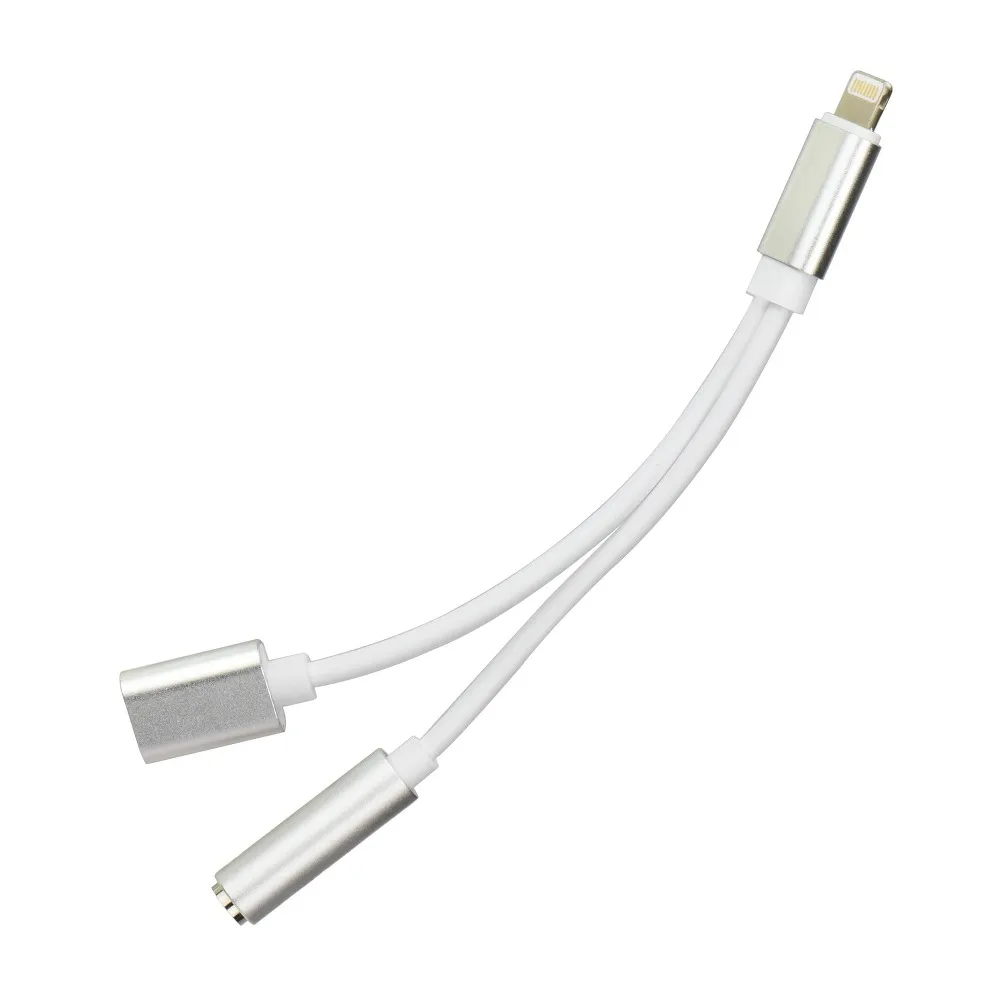 Adapter HF/audio + Laden Ipho7 do Jack 3,5mm silber