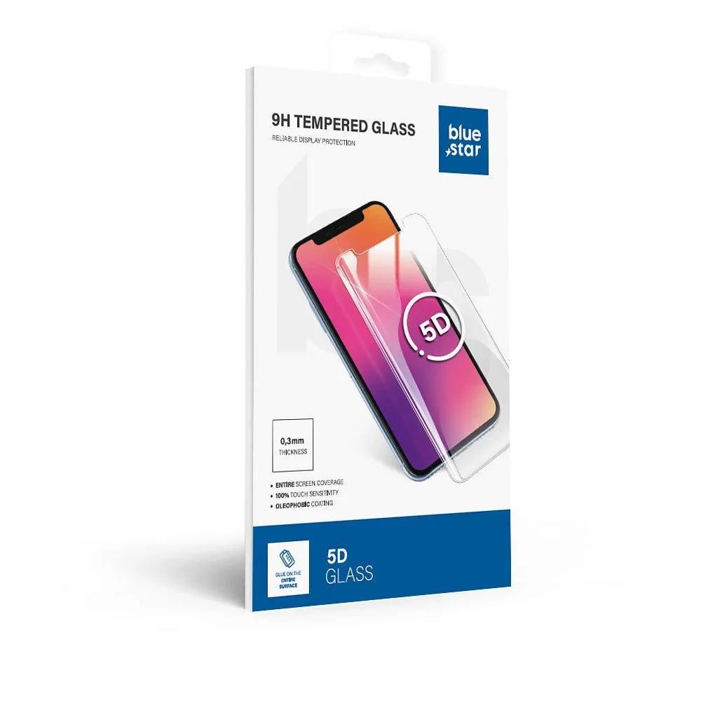 Panzerglas Blue Star 3D - SAM Galaxy S9 (full glue/case friendly) - schwarz