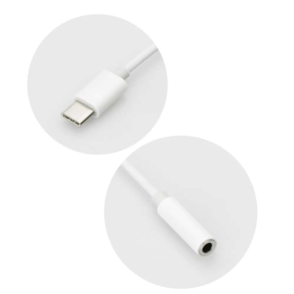 Adapter HF/audio Typ C - Jack 3,5mm weiß