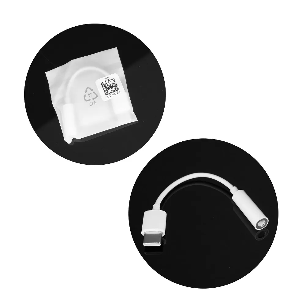 Original Adapter Huawei CM20 Micro USB Typ C weiss bulk