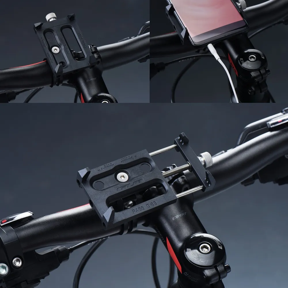Fahrradhalterung passend für Lenkrad GUB G83 Aluminium schwarz