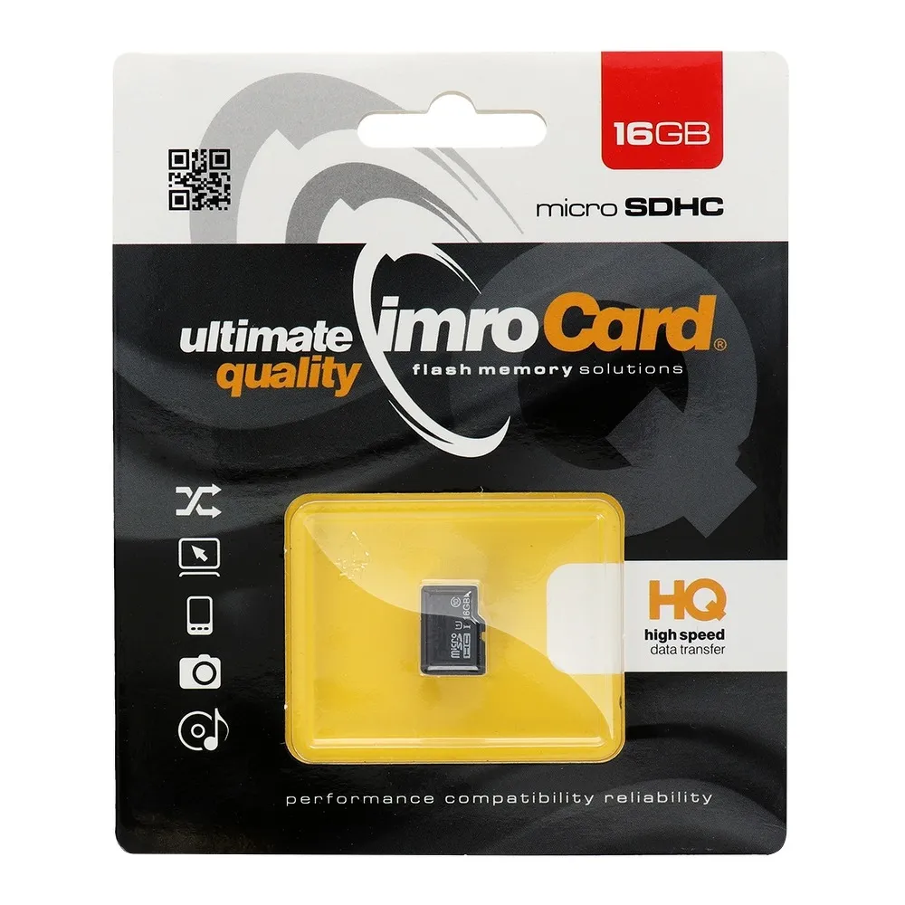 SPEICHERKARTE IMRO microSD 16GB Klasse 10 UHS ohne SD Adapter