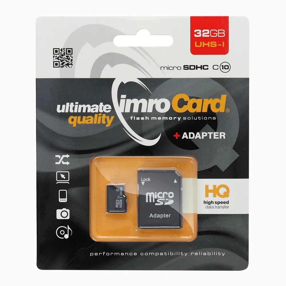 SPEICHERKARTE IMRO micro SDHC 32GB Klasse 10 mit SD