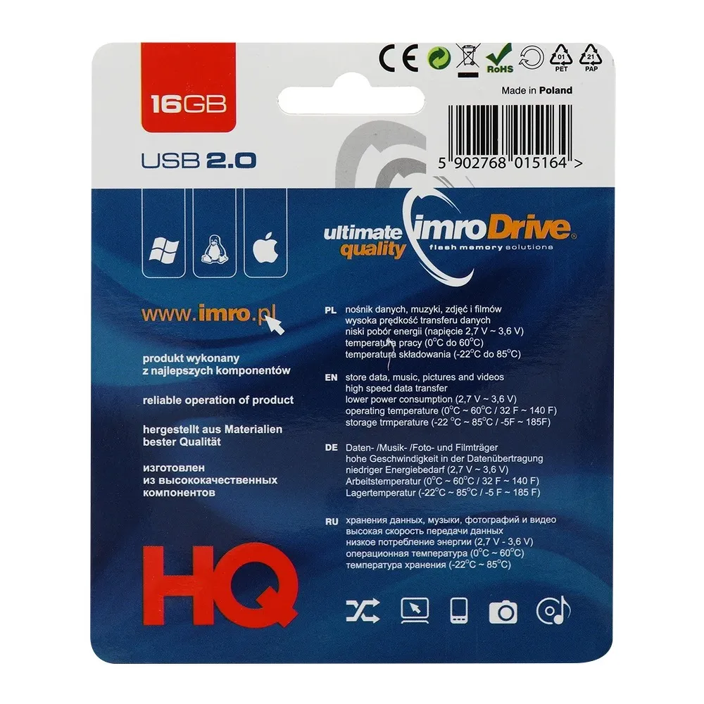USB-STICK Imro Black 16 GB