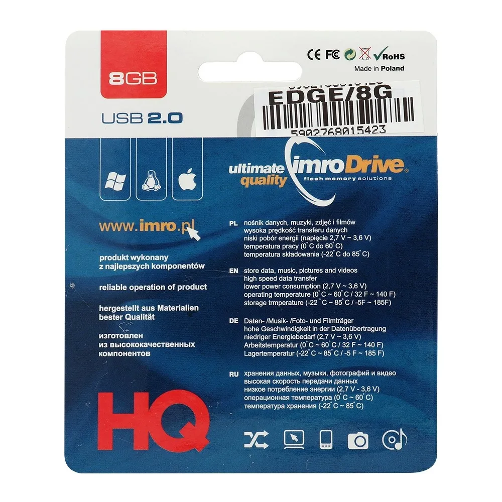 USB-STICK Imro Edge 8 GB