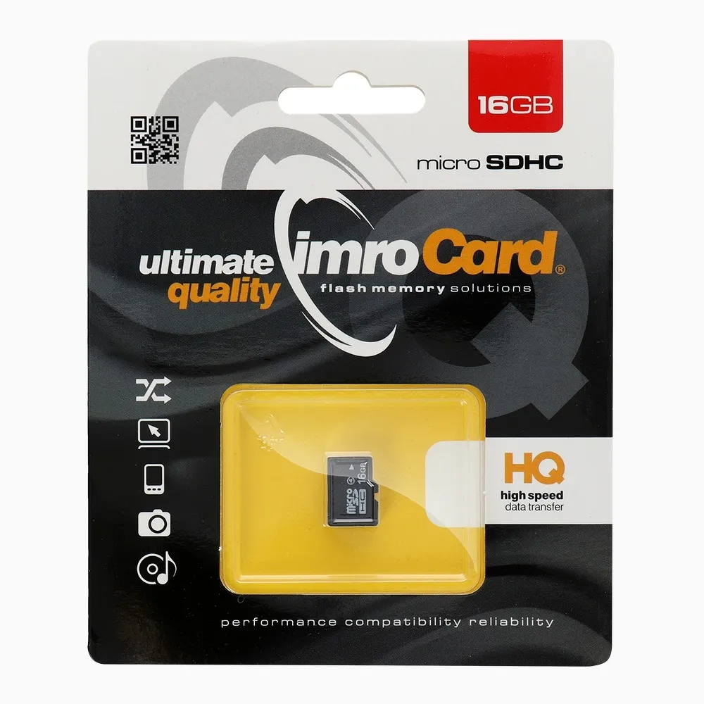 SPEICHERKARTE IMRO microSD 16GB ohne SD Adapter