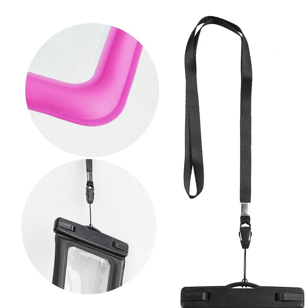 Waterproof bag passend für mobile phone with plastic closing AIRBAG rose pink