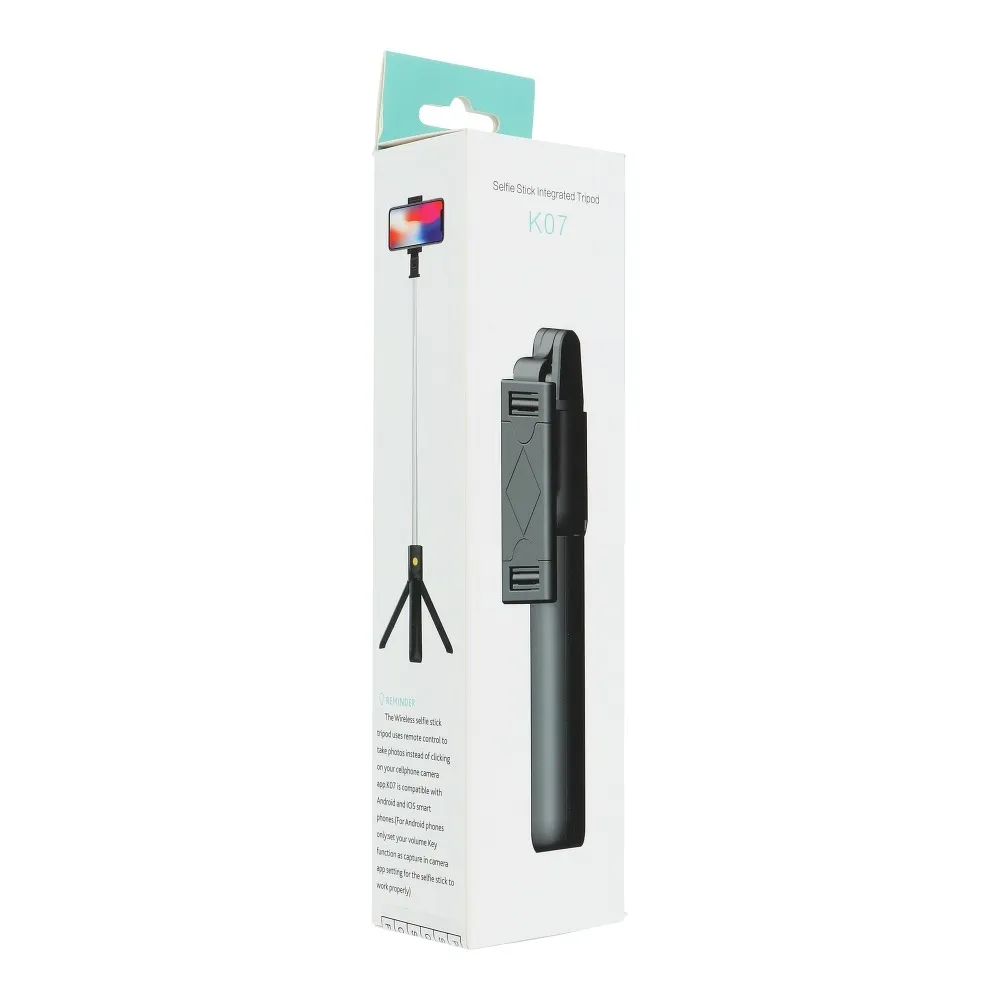 Universal Halterung passend für Handy und Kamera (selfie set) - mit bluetooth Stativ schwarz K07