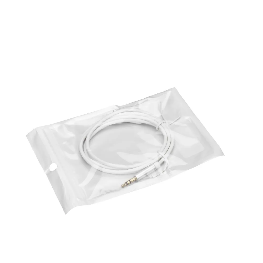 Adapter HF/audio passend für iPhone Lightning 8-pin - Jack 3,5mm Kabel (male) weiß