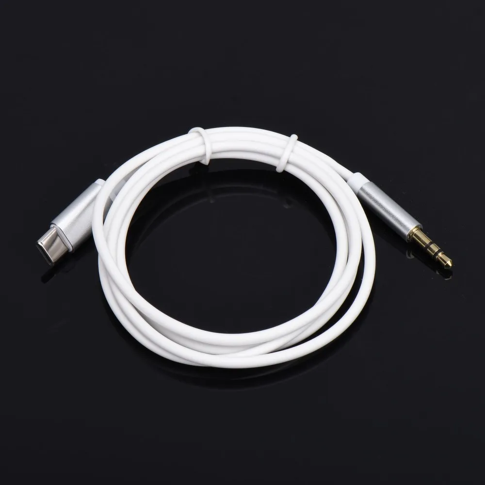 Adapter HF/audio Typ C - Jack 3,5mm Kabel weiß (male)