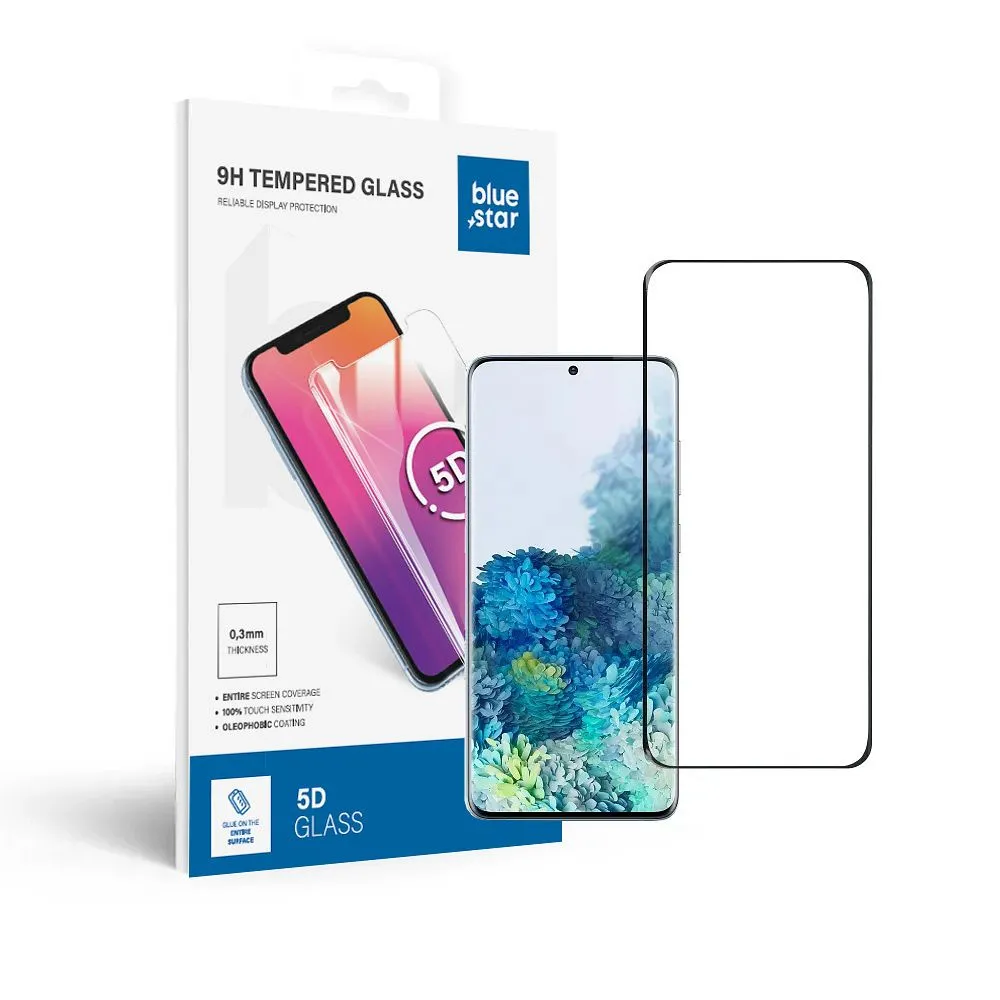 Panzerglas Blue Star 3D - SAM Galaxy S20 Plus (full glue/case friendly) - schwarz