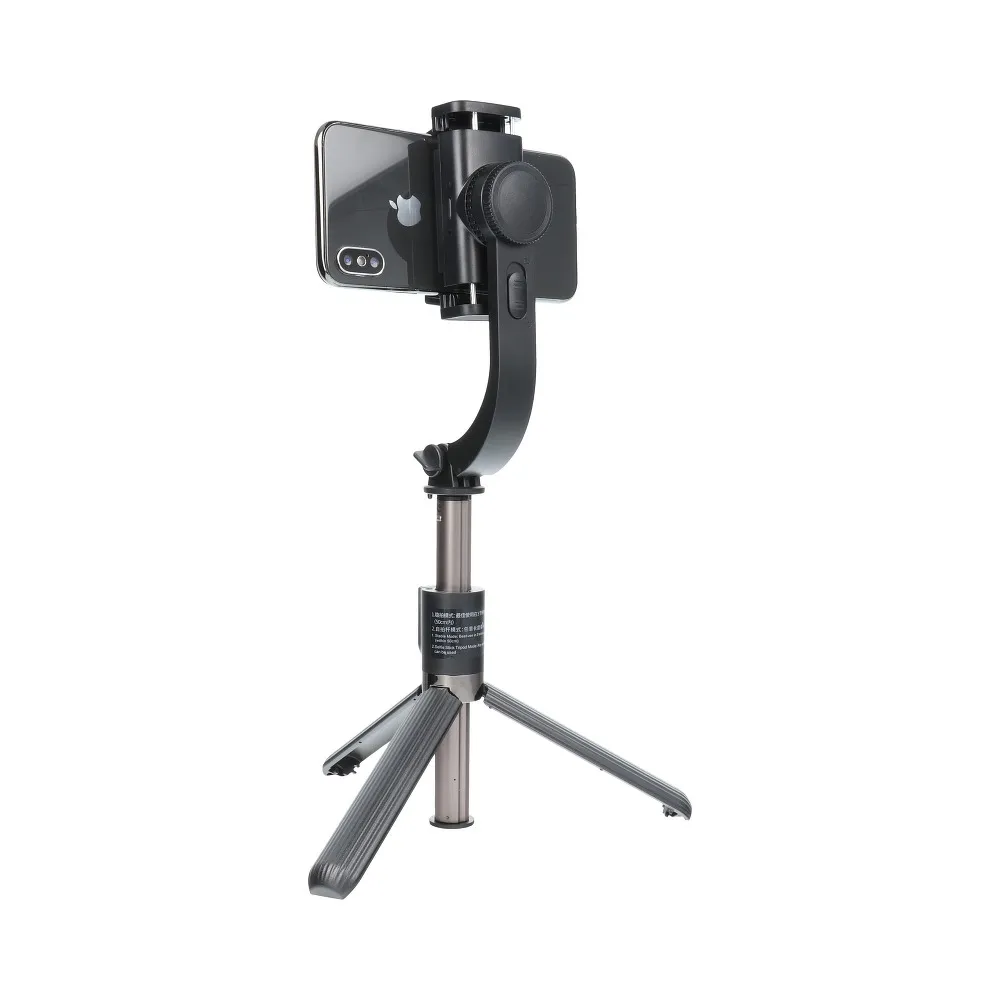 Universal Halterung TRIPOD passend für Handy und Kamera (selfie set) Bluetooth Schalter GIMBAL Stabilisator SSTR-L08 schwarz