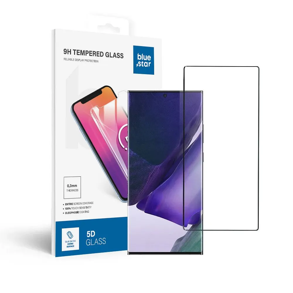 Panzerglas Blue Star 3D - SAM Galaxy Note 20 Ultra (full glue/case friendly) - schwarz