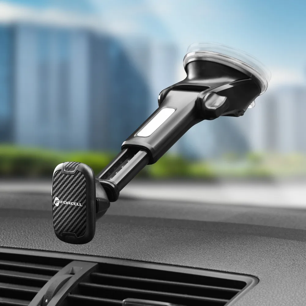 FORCELL AUTOHALTERUNG CARBON H-CT327 magnetisch zum Autofenster