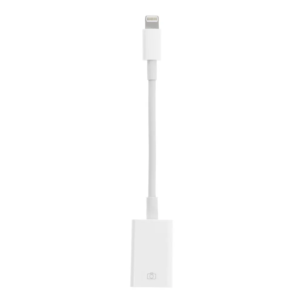 Adapter OTG passend für USB A - iPhone Lightning 8-pin weiß