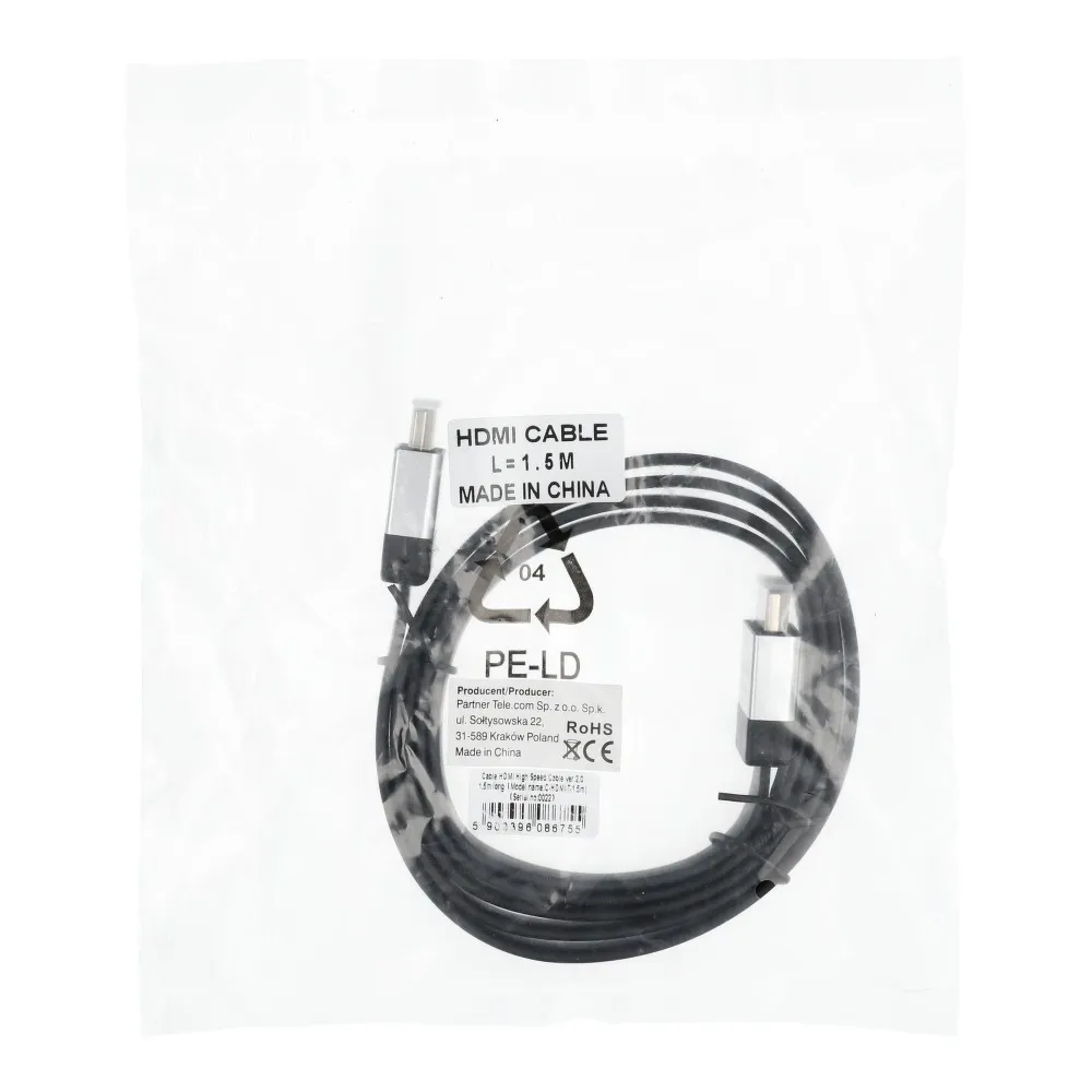 Kabel HDMI - HDMI High Speed HDMI Cable wer. 2.0 Länge 1,5m