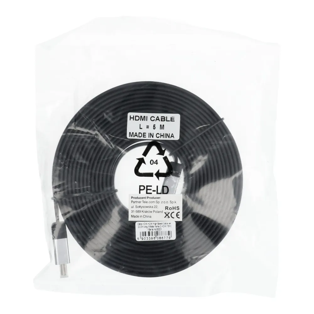 Kabel HDMI - HDMI High Speed HDMI Cable wer. 2.0 Länge 5m