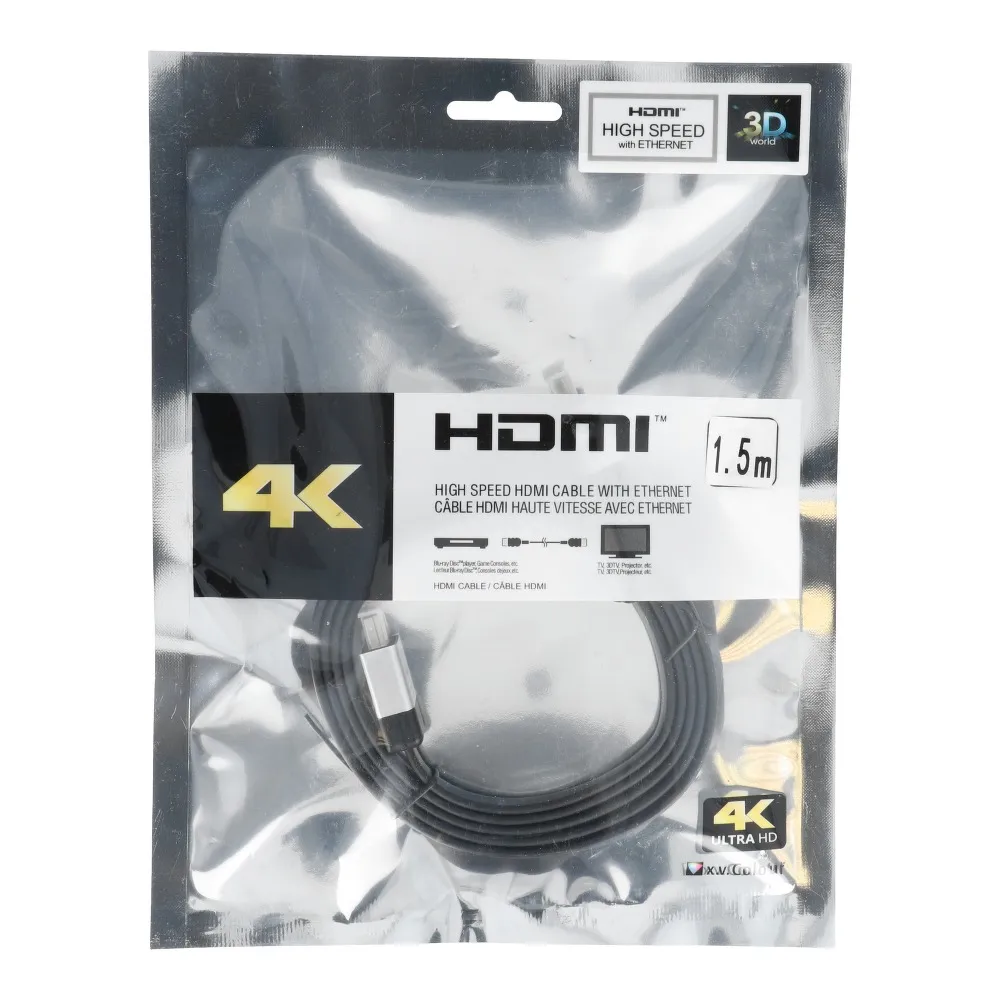 Kabel HDMI - HDMI High Speed HDMI Cable mit Ethernet wer. 2.0 Länge 1,5m BLISTER