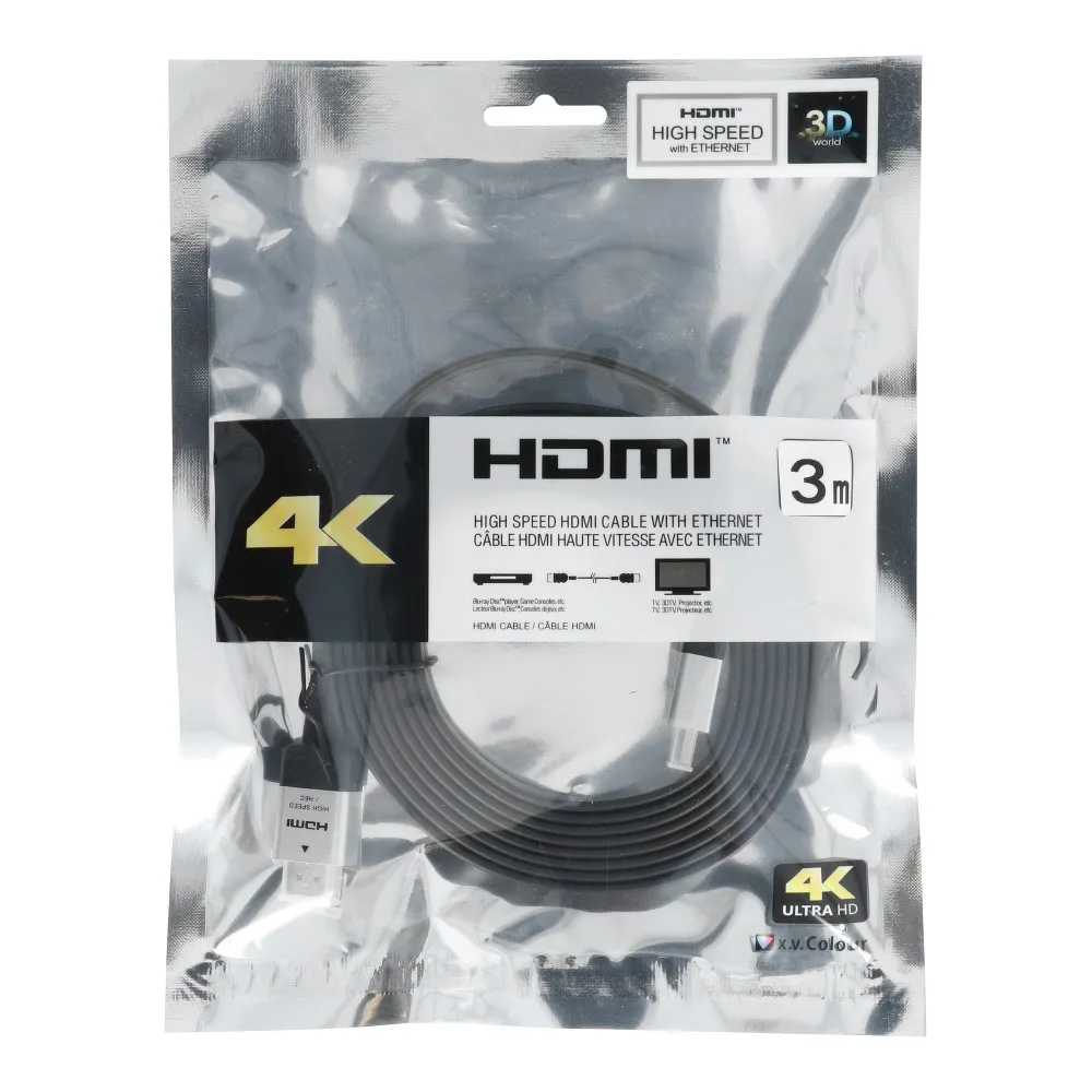 Kabel HDMI - HDMI High Speed HDMI Cable mit Ethernet wer. 2.0 Länge 3m BLISTER