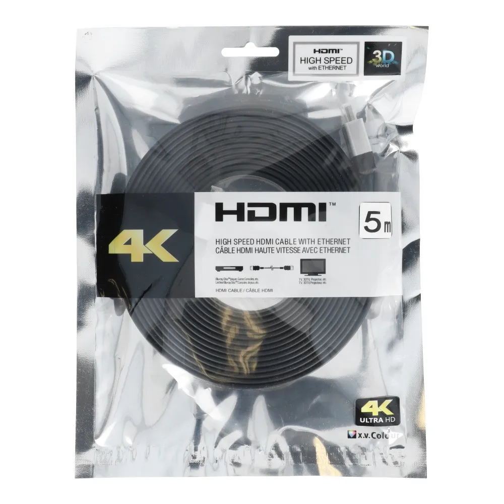 Kabel HDMI - HDMI High Speed HDMI Cable mit Ethernet wer. 2.0 Länge 5m BLISTER
