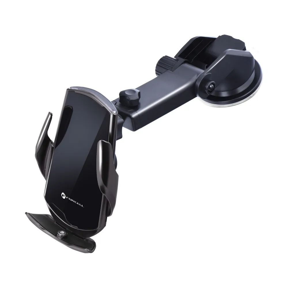 FORCELL autohalterung automatisch Induktionsladen + Adapt. magnetisch HS1 Qi 15W black