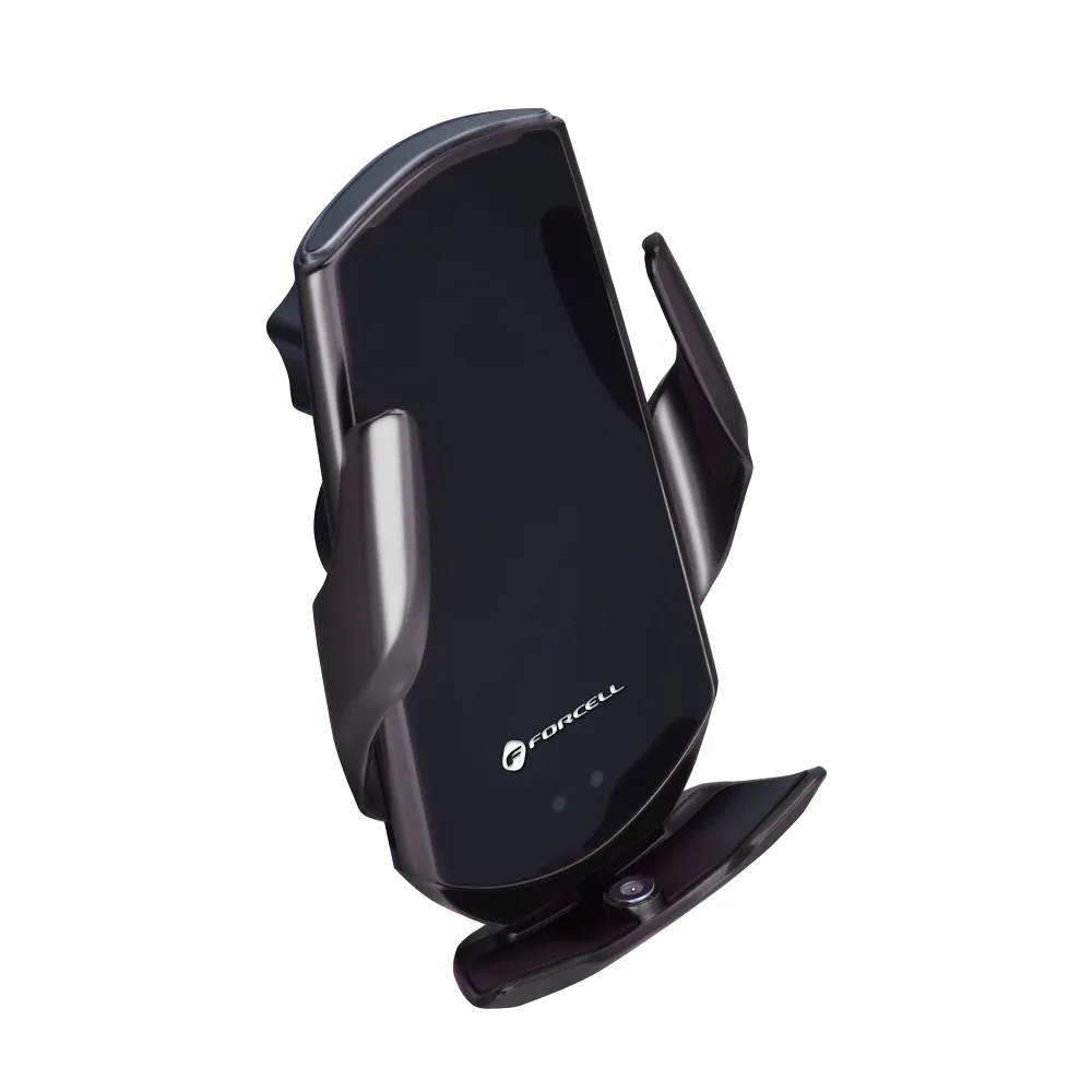 FORCELL autohalterung automatisch Induktionsladen + Adapt. magnetisch HS1 Qi 15W black