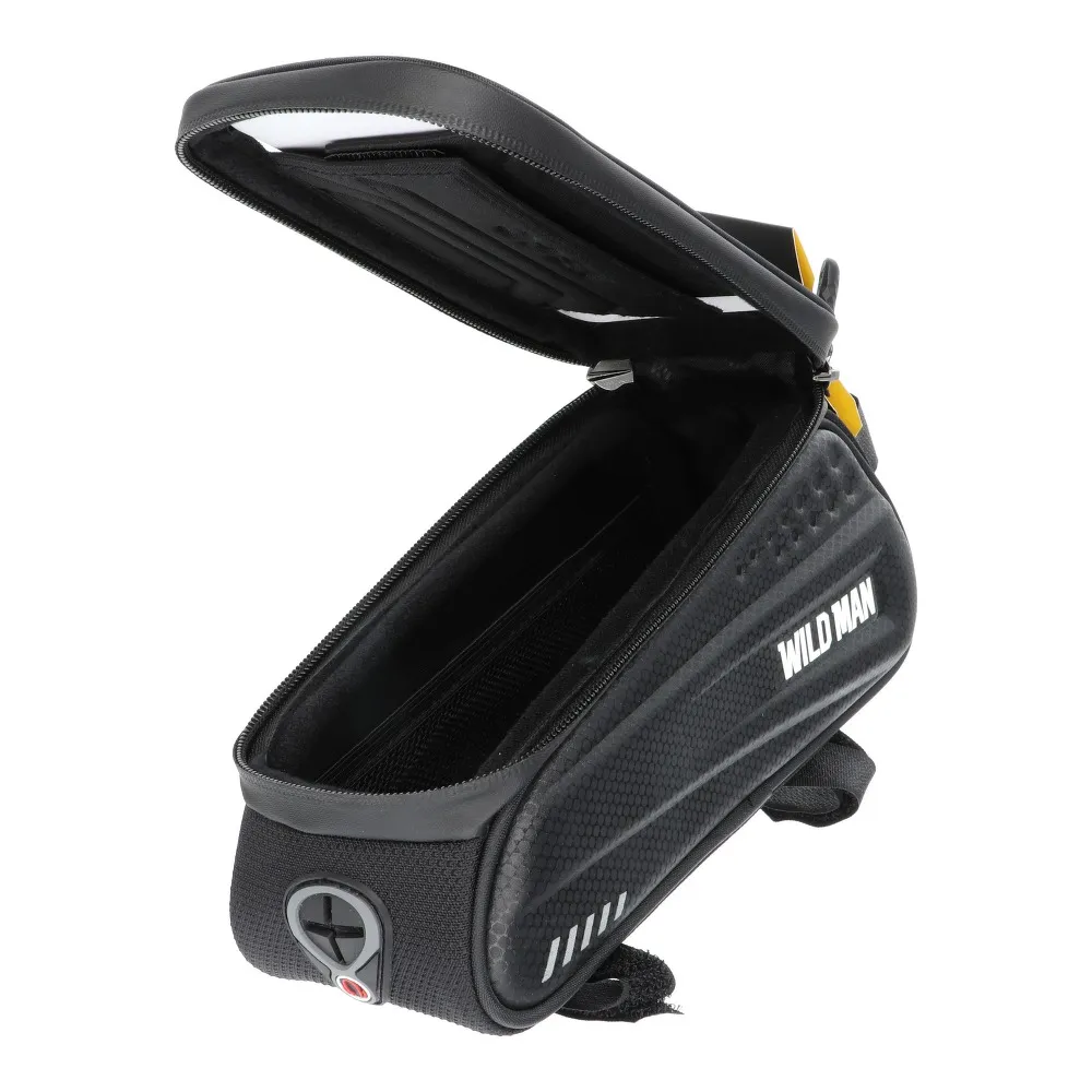 Fahrradhalter / Tasche mit einer Abdeckung passend für den Rahmen mit einem Schloss WILDMAN ES3 1L 4" - 7"