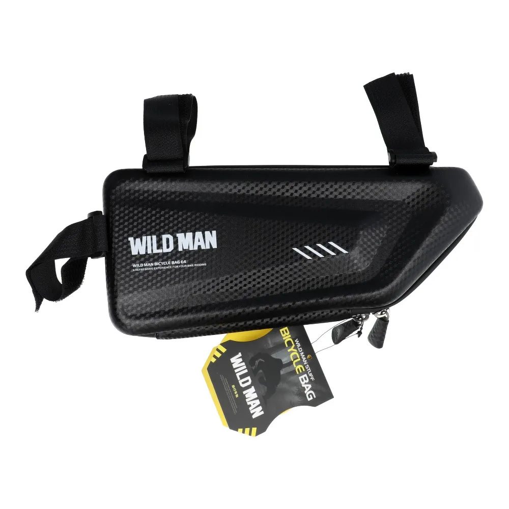 Fahrradhalter / dreieckige Tasche unter dem Rahmen mit Schloss WILDMAN E4 1.5L 4 "- 7"