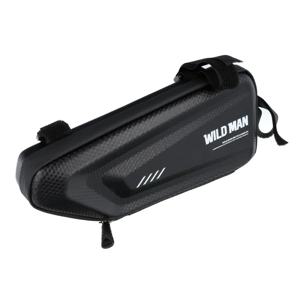 Fahrradhalter / dreieckige Tasche unter dem Rahmen mit Schloss WILDMAN E4 1.5L 4 "- 7"