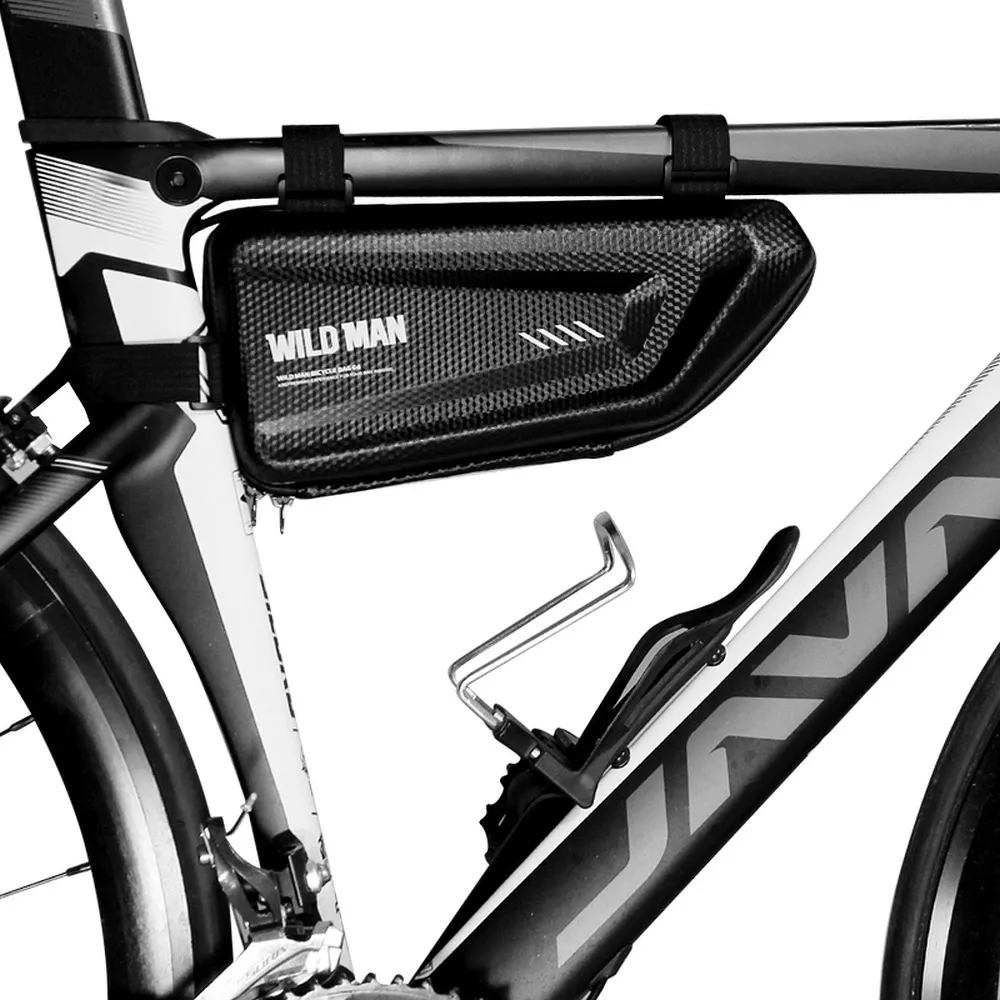 Fahrradhalter / dreieckige Tasche unter dem Rahmen mit Schloss WILDMAN E4 1.5L 4 "- 7"