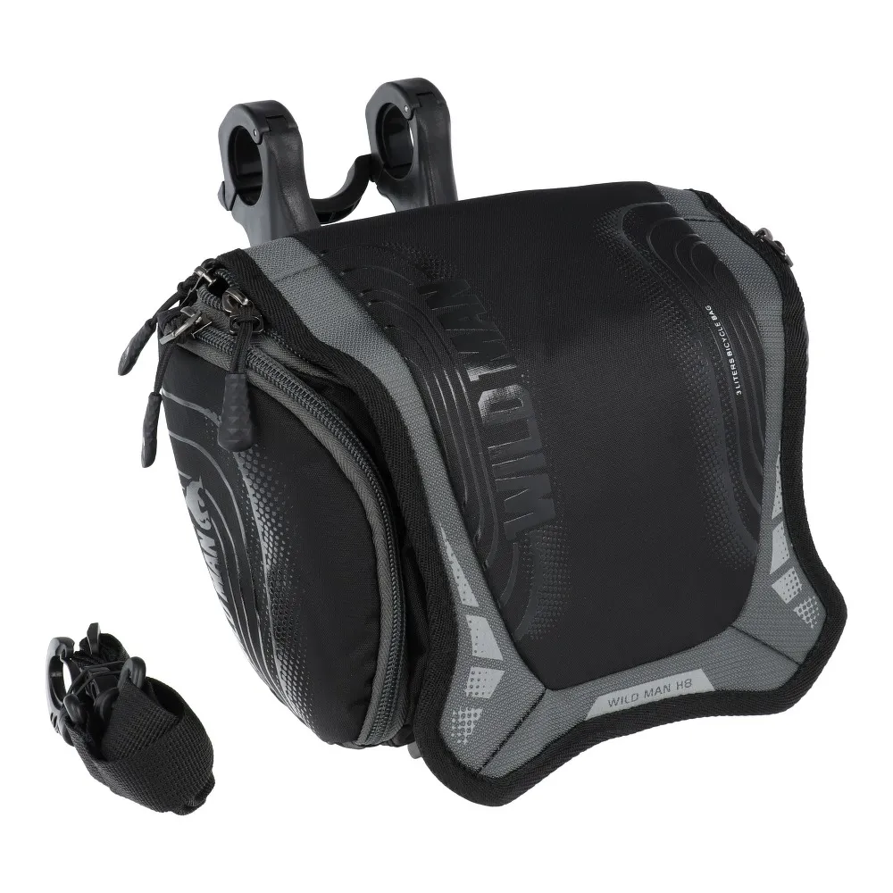 Fahrradhalter / Lenkertasche mit WILDMAN H8 3L Schloss
