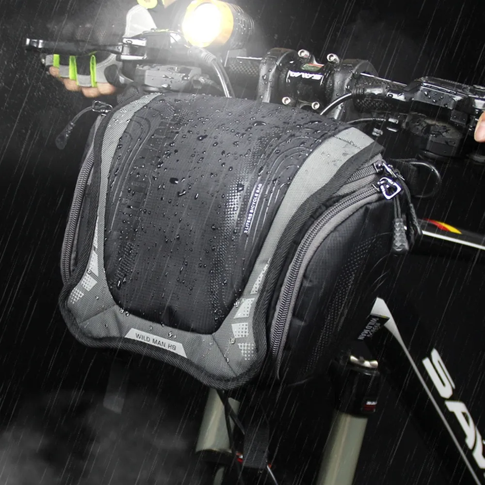 Fahrradhalter / Lenkertasche mit WILDMAN H8 3L Schloss