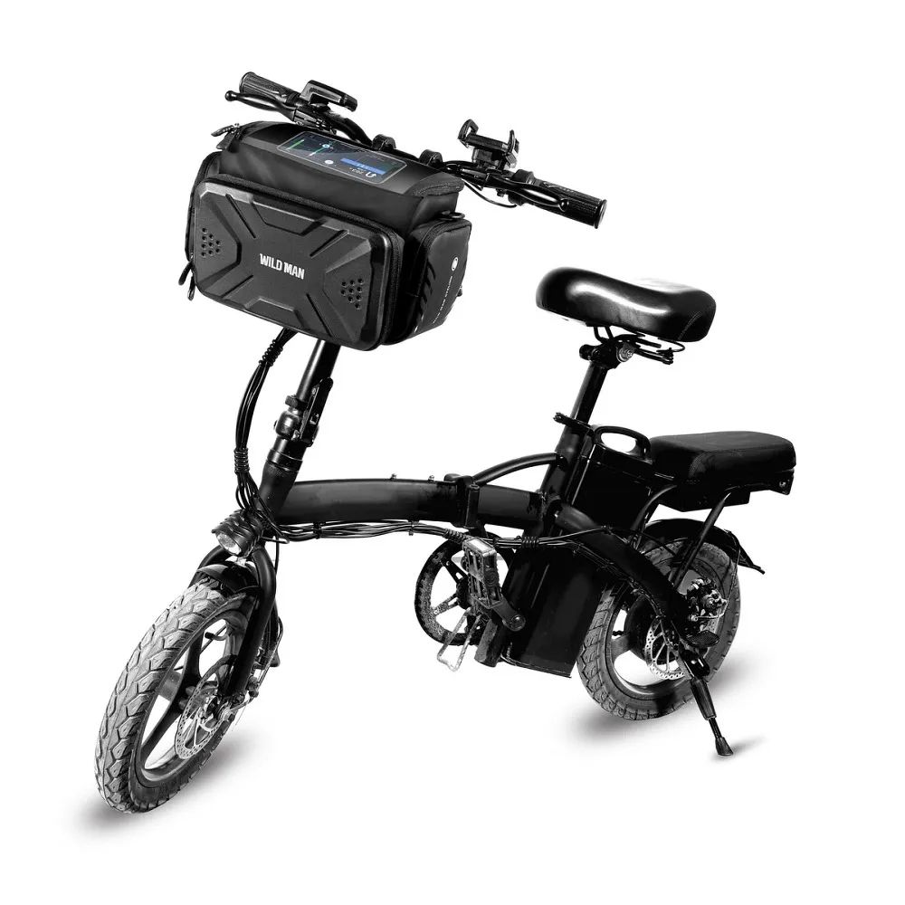 Fahrradhalter / Tasche mit Lenkerabdeckung, mit Schloss WILDMAN GS6 4L 4" - 7"