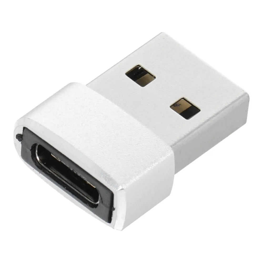 Adapter Typ C - USB A silber