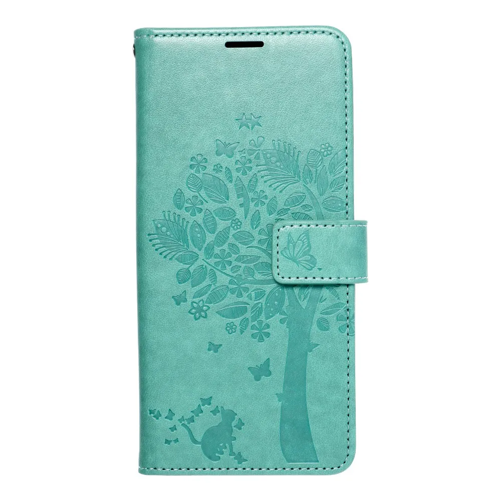 MEZZO Book Case passend für SAMSUNG A52 5G / A52 LTE ( 4G ) / A52s 5G Baum grün