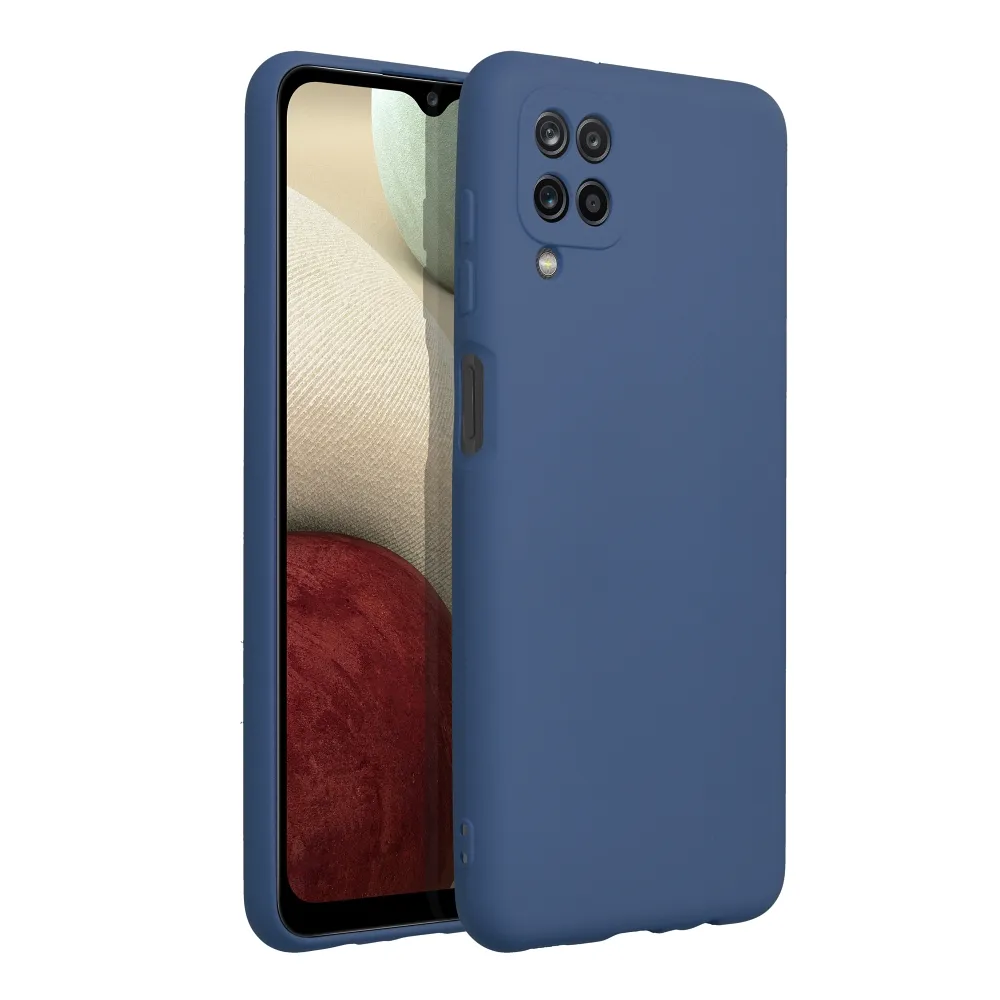 Case passend für Samsung A12 Silicone blue