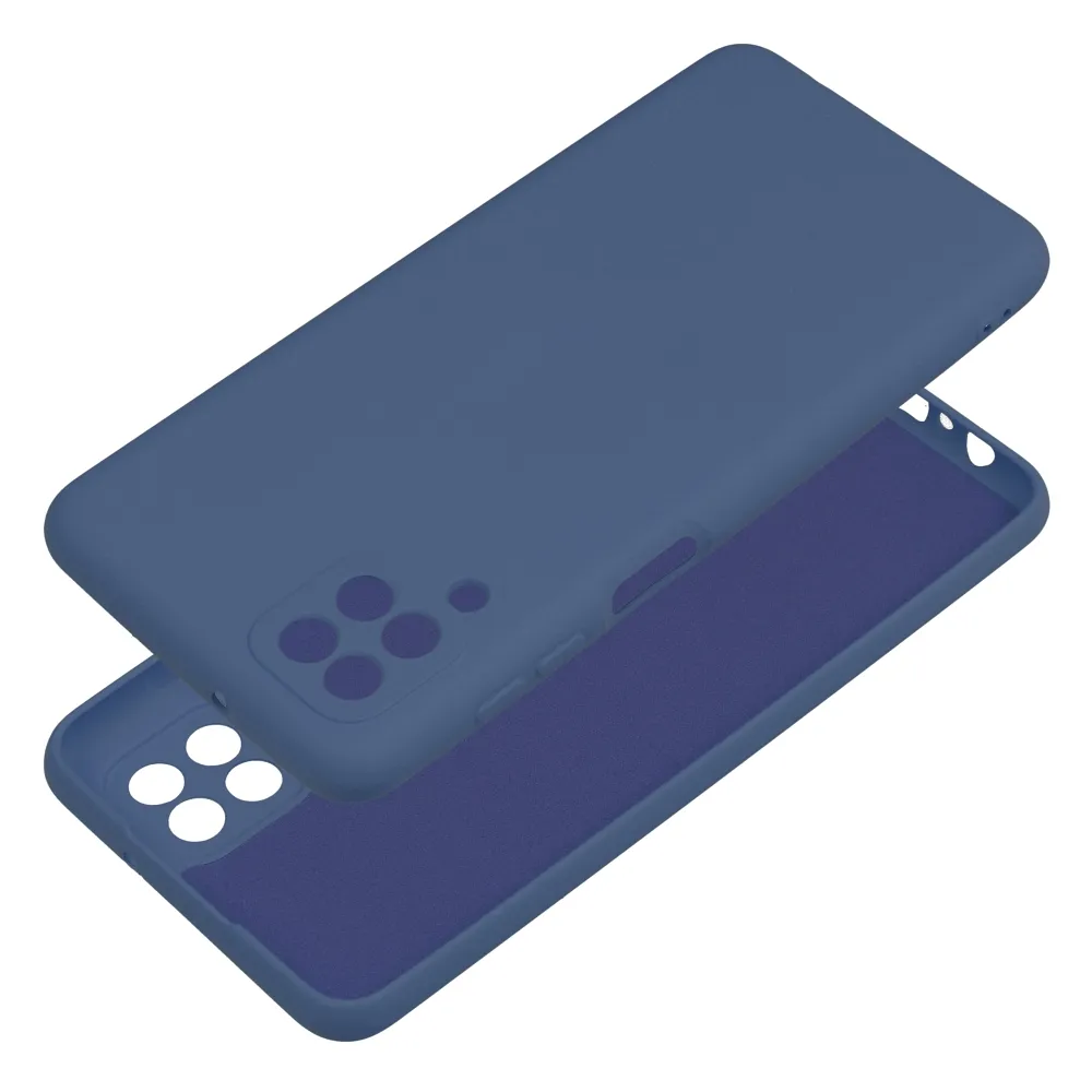 Case passend für Samsung A12 Silicone blue